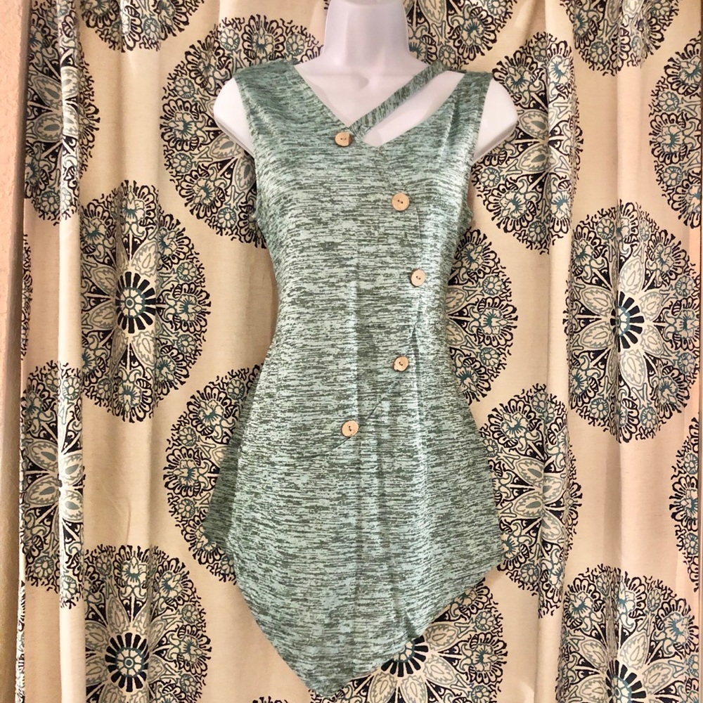 NWT light blue button top